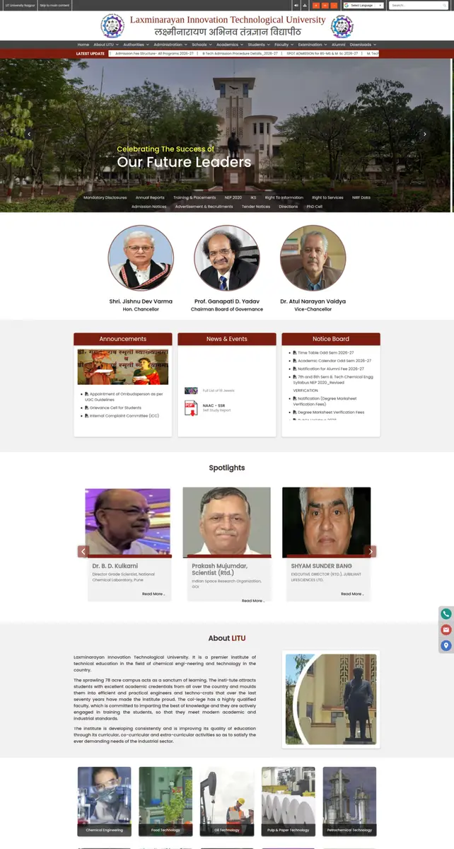 LIT — Education Website