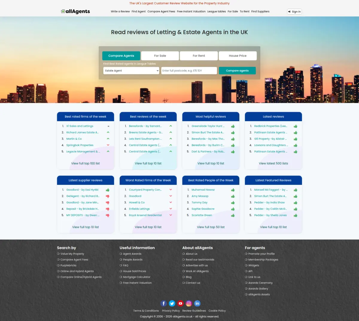 AllAgents — UK RealEstate Website